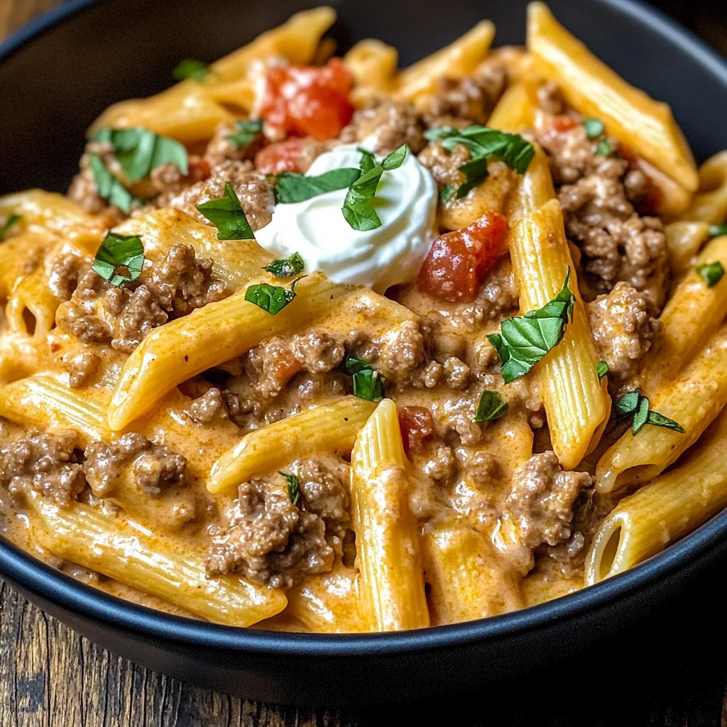 High Protein Creamy Beef Pasta Recipe for Quick Weeknight Dinners