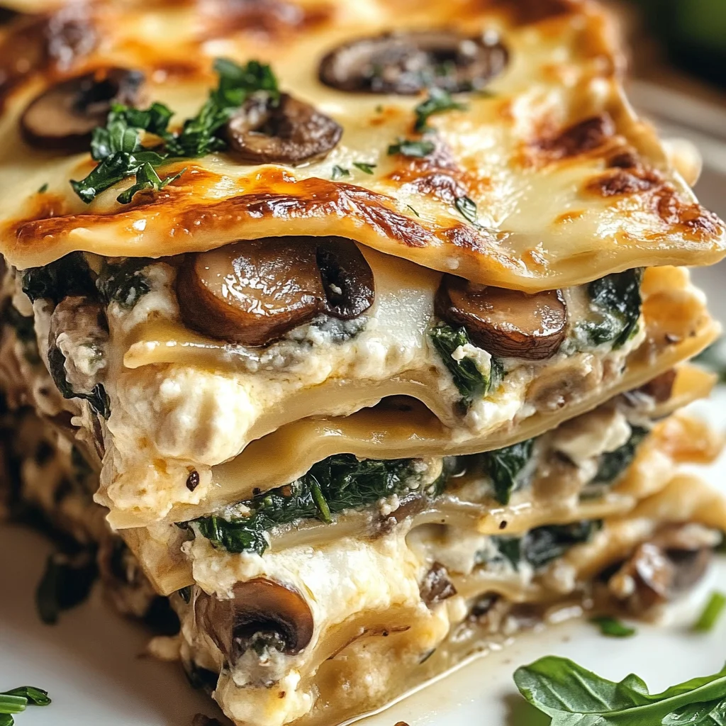 Mushroom and Spinach Lasagna