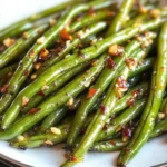 Air Fryer Garlic Green Beans