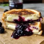 Blackberry Balsamic and Brie Grilled Cheese