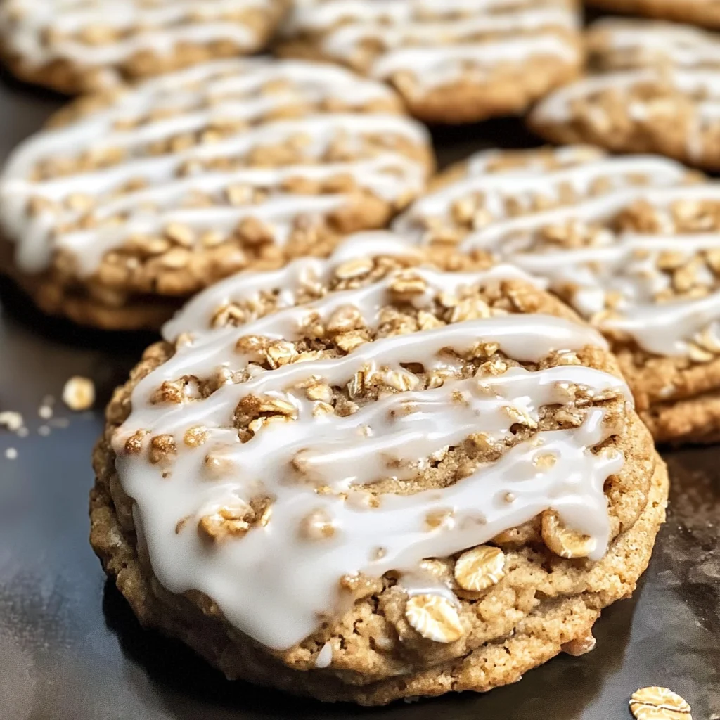 Brown Butter Iced Oatmeal Cookies Recipe