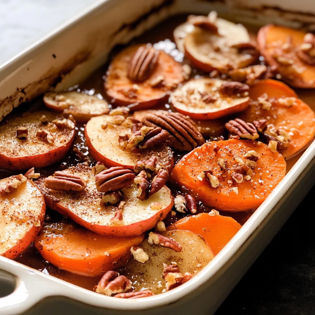 Cinnamon Sweet Potato Apple Bake