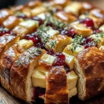 Cranberry Brie Sourdough Pull-Apart Bread Recipe