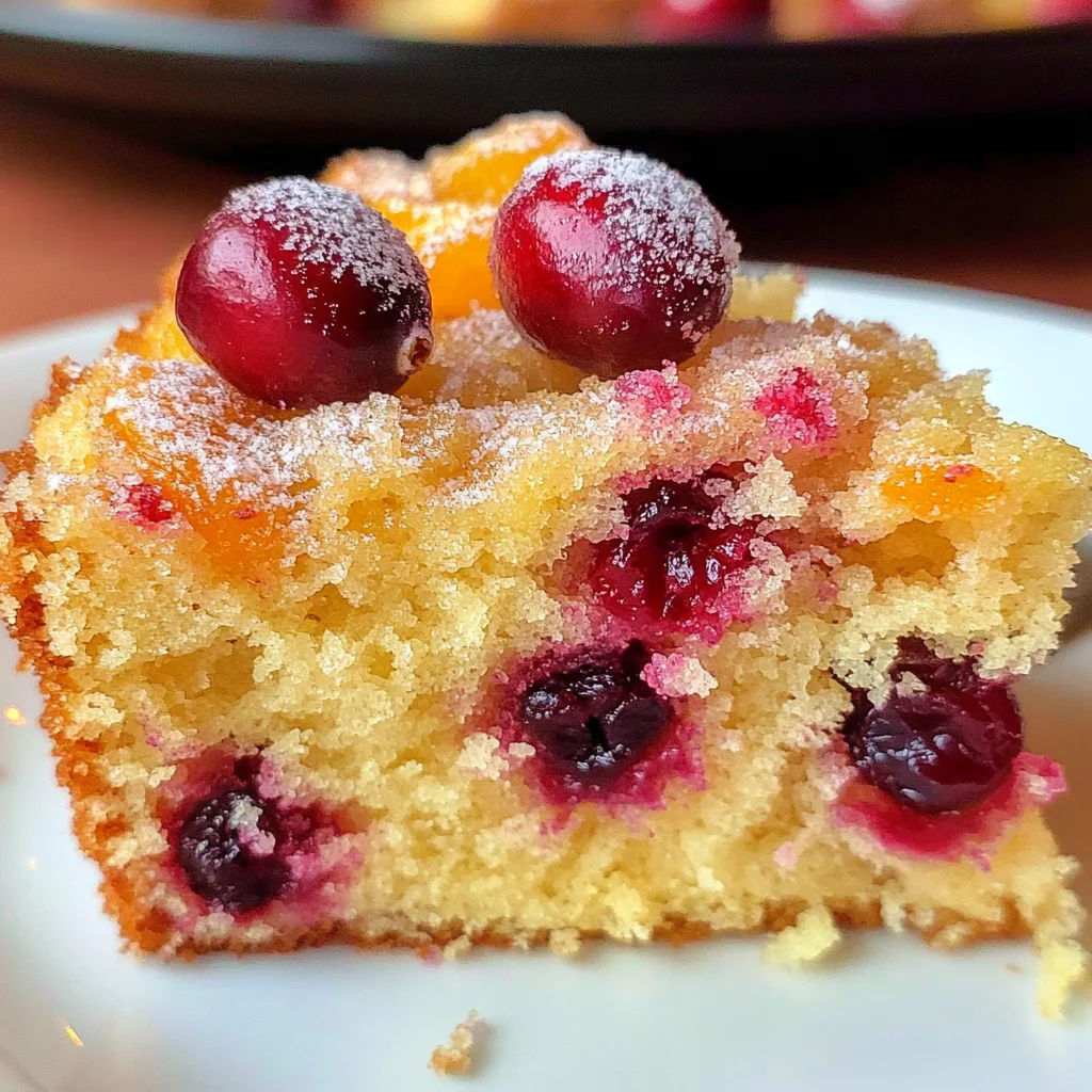 Cranberry Orange Buttermilk Coffee Cake
