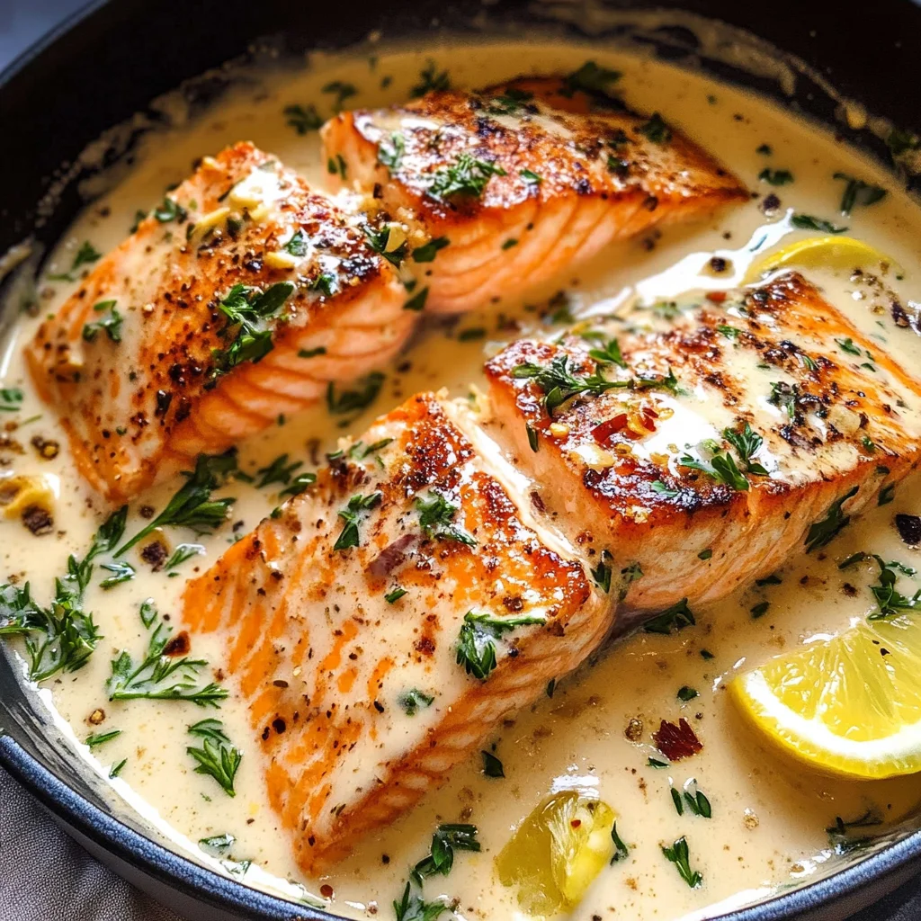 Creamy Garlic Butter Salmon Recipe