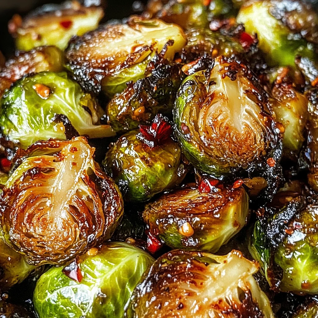 Crispy Honey Balsamic Brussels Sprouts