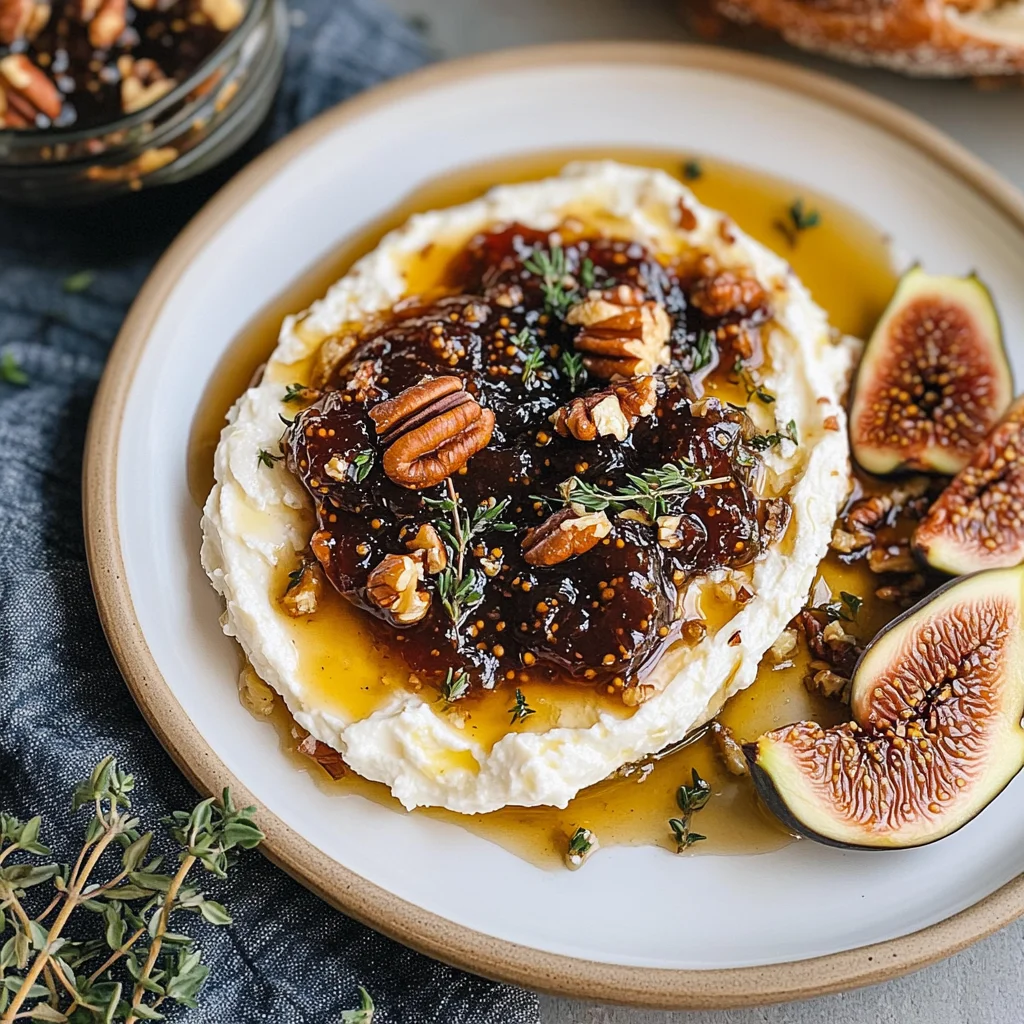 Easy Goat Cheese Appetizer with Fig Jam & Pecans