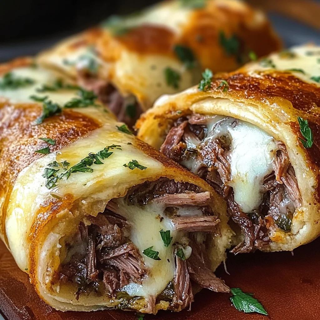 French Dip Tortilla Roll Ups