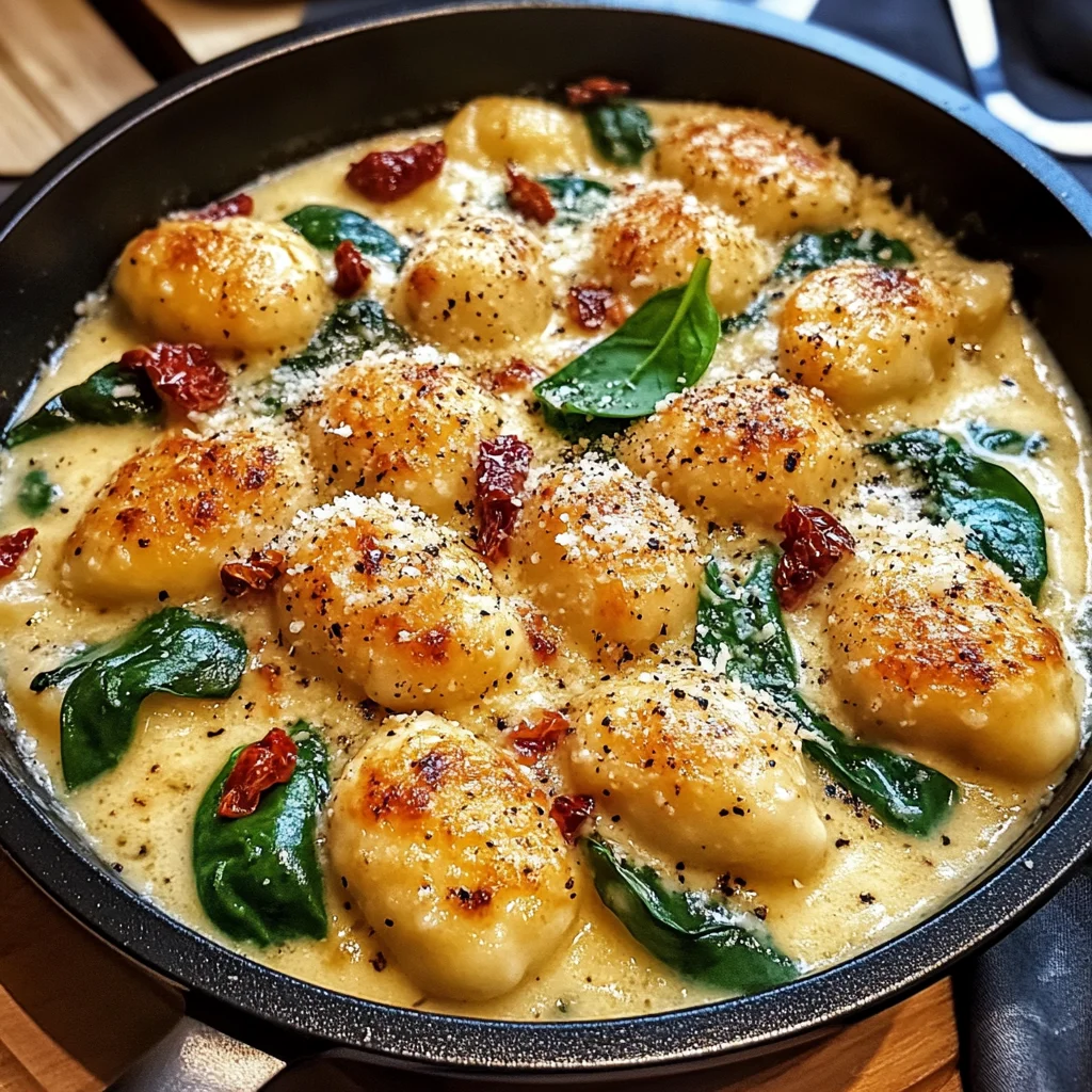 Garlic Chicken Gnocchi Skillet