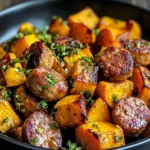 Honey Garlic Sausage Sweet Potatoes