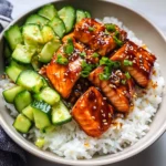 Honey Glazed Salmon Bowls