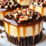 Mini Turtle Cheesecakes