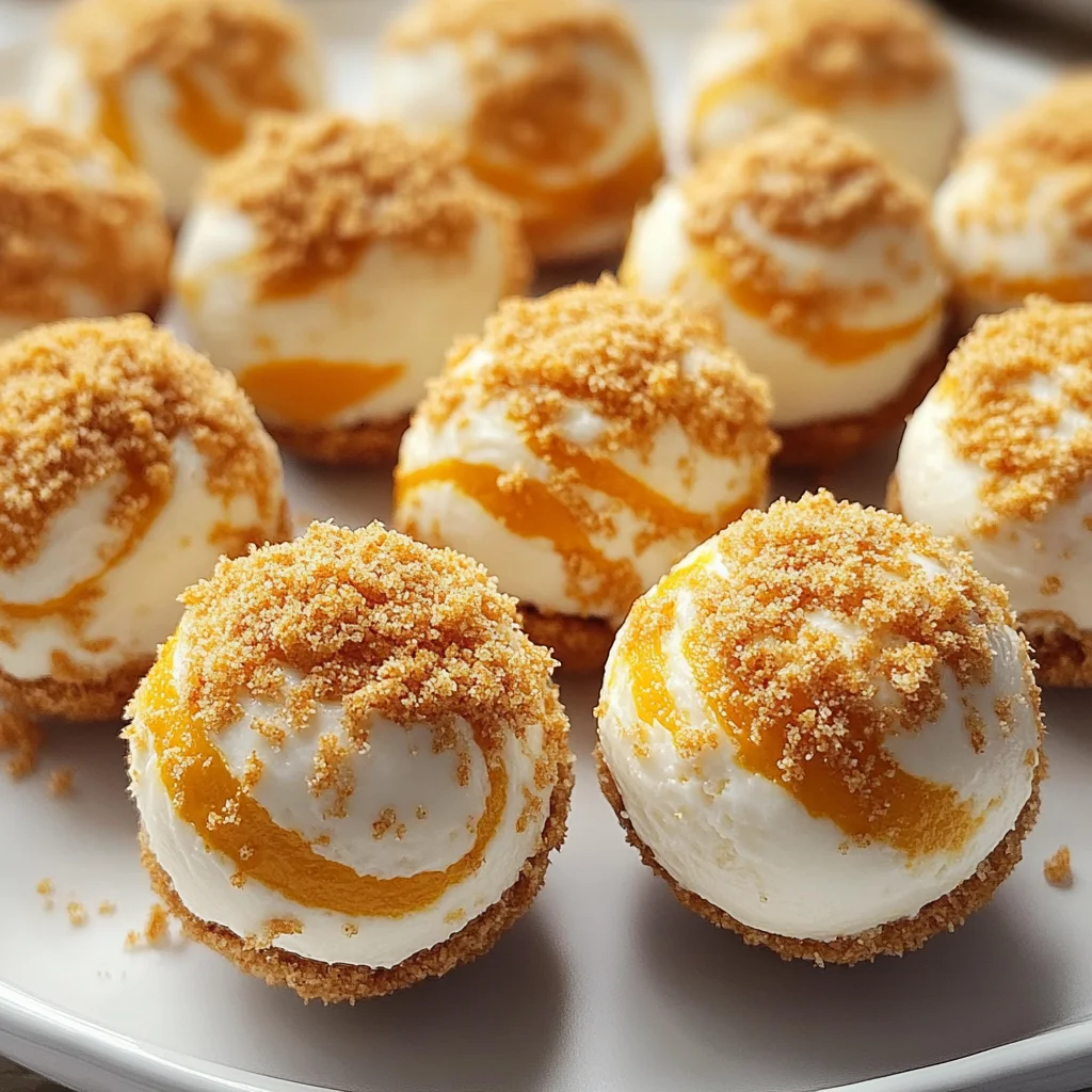 No-Bake Pumpkin Cheesecake Balls