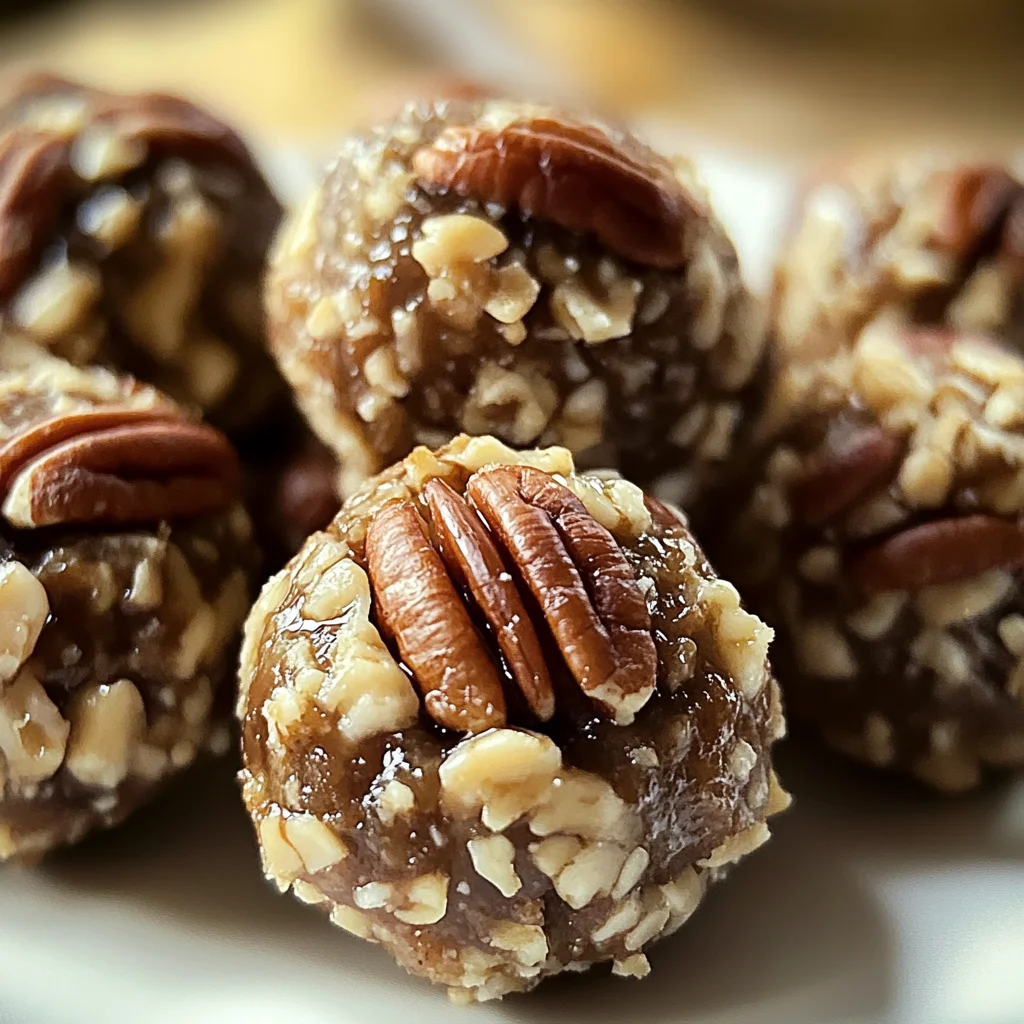 No Bake Pecan Pie Balls