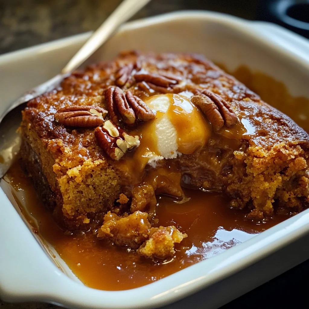 Pumpkin Pecan Cobbler