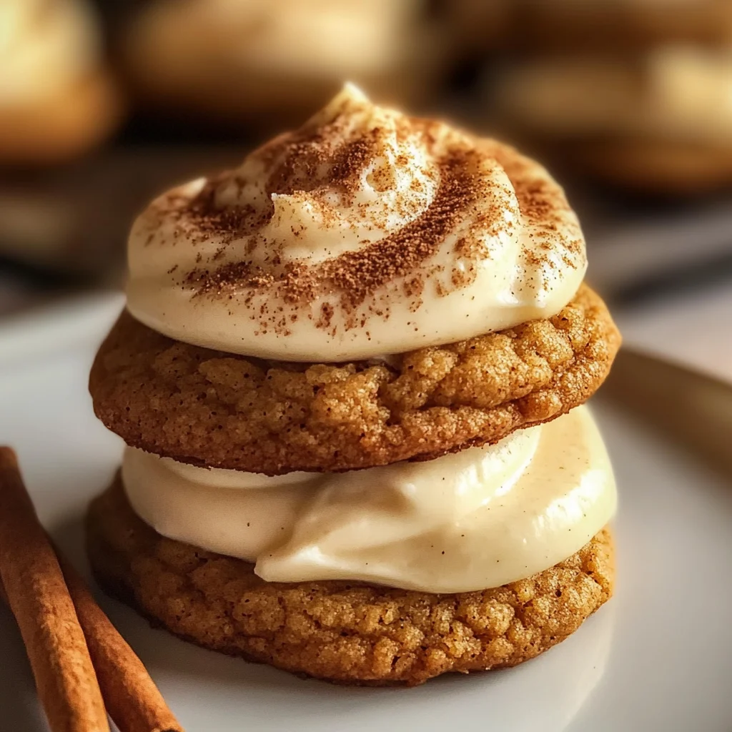Pumpkin Spice Cookies with Cream Cheese Frosting Recipe Card