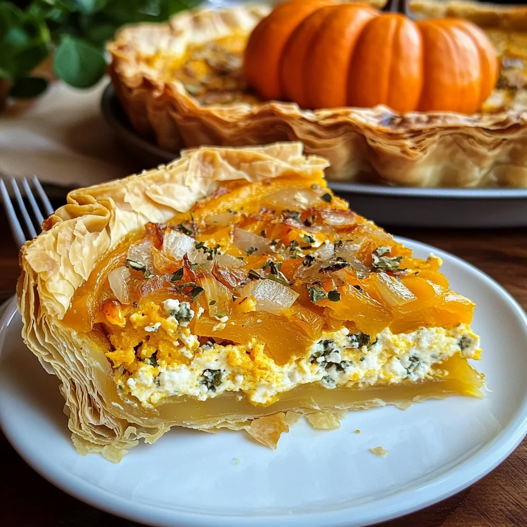 Quiche, Pumpkin, Main Dish, Gorgonzola