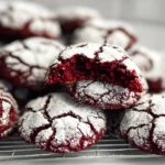 Red Velvet Crinkle Cookies