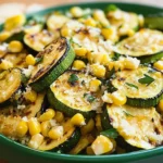 Roasted Zucchini and Corn