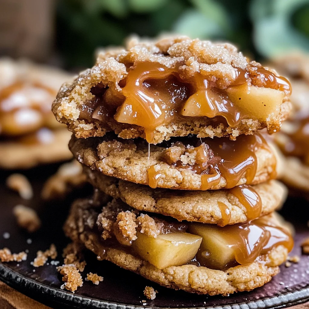 Salted Caramel Apple Pie Cookies