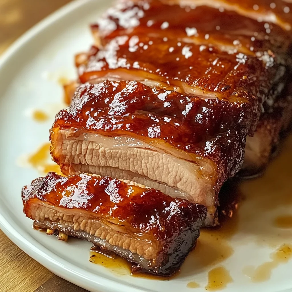 Savory Honey Glazed Pork Belly