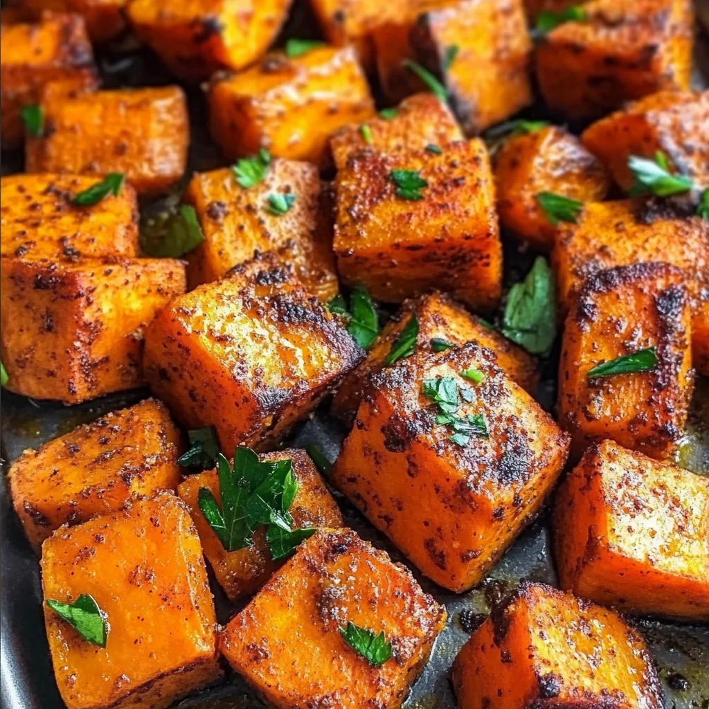 Savory Roasted Sweet Potatoes