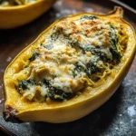 Spinach and Artichoke Stuffed Spaghetti Squash