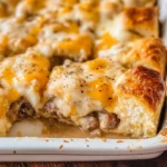 Biscuits and Gravy Breakfast Casserole