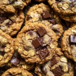 Brown Butter Pumpkin Oatmeal Chocolate Chip Cookies