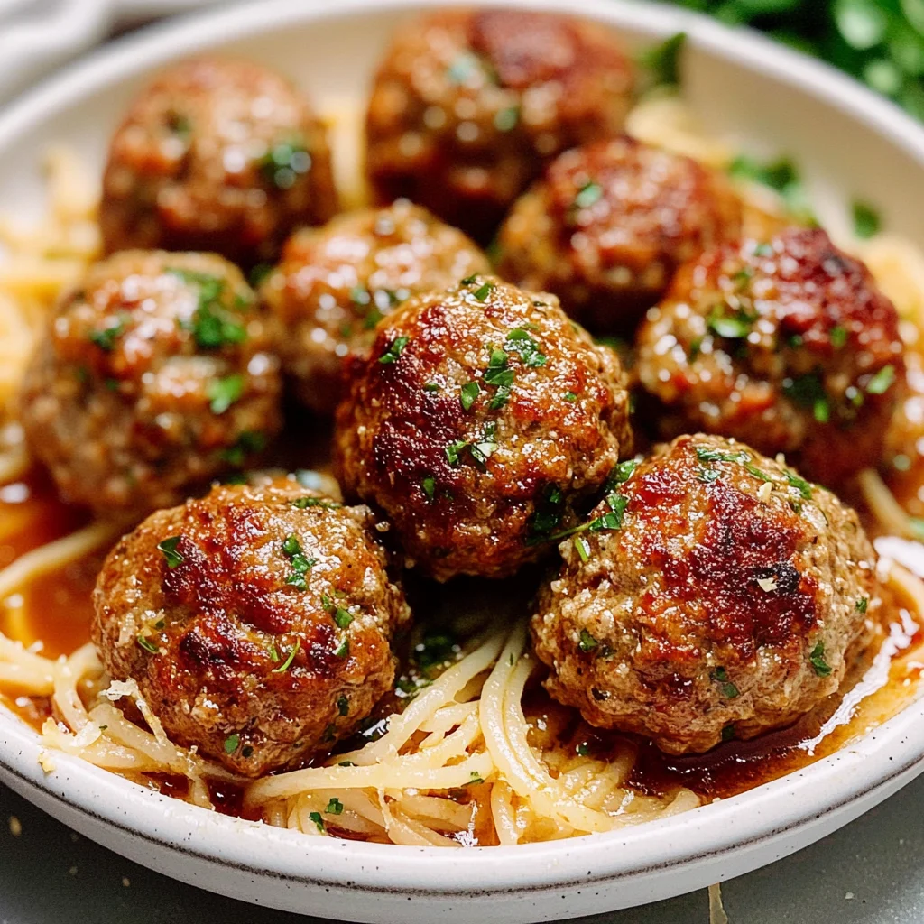 Classic Italian Meatballs (Tender and Juicy!)