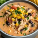 Crockpot Creamy Chicken Taco Soup Recipe