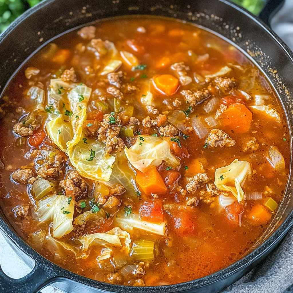 Easy Cabbage Roll Soup