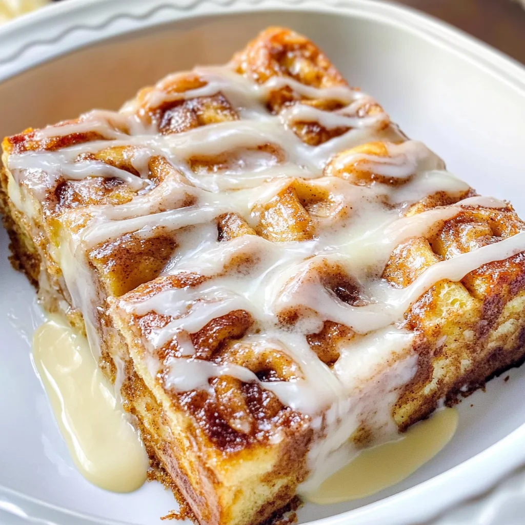 Easy Homemade Cinnamon Roll French Toast Casserole