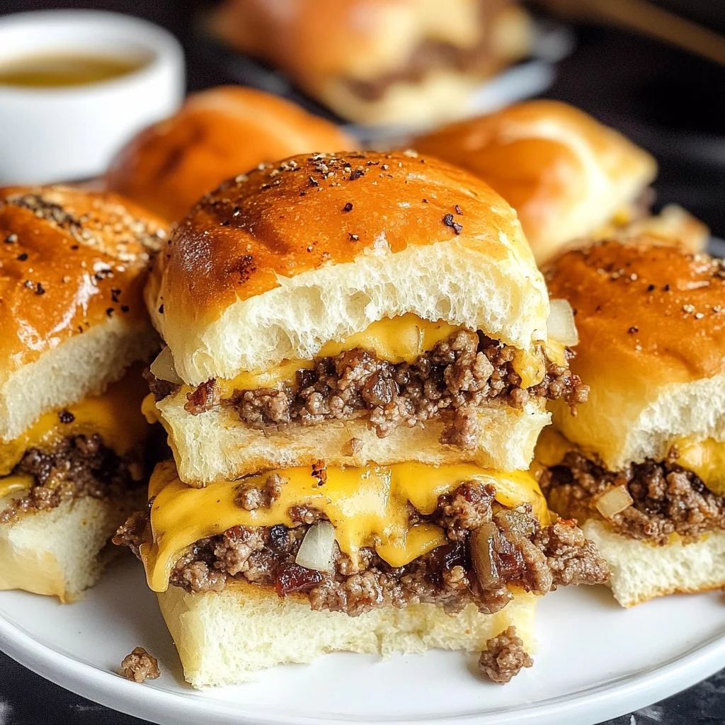 Hawaiian Roll Hamburger Sliders
