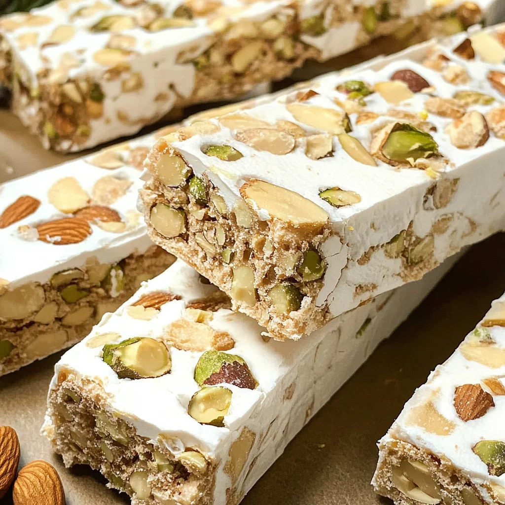 Homemade Torrone Italian Nut Nougat