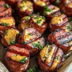 Mustard Hasselback Kielbasa Bites