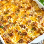 Overnight Sausage and Egg Breakfast Casserole