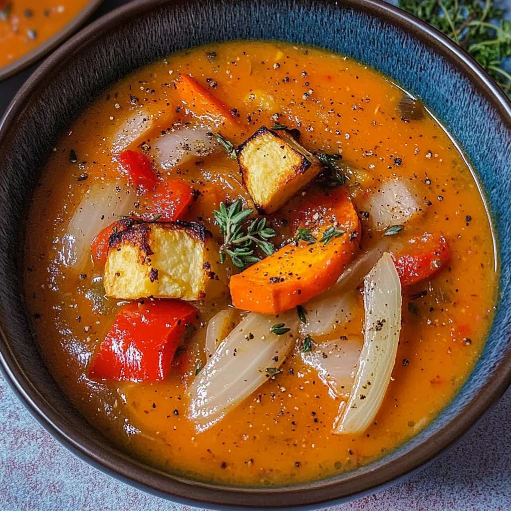 Roasted Vegetable Soup: Smooth and Creamy