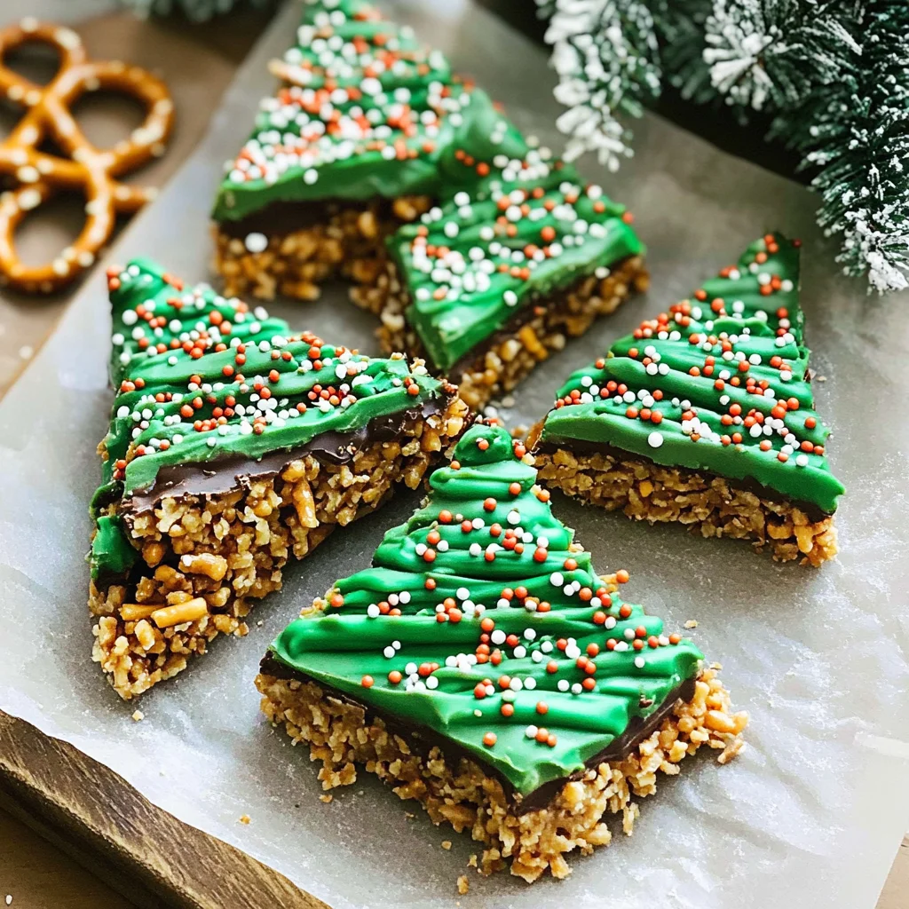 Salted Peanut Butter Christmas Trees