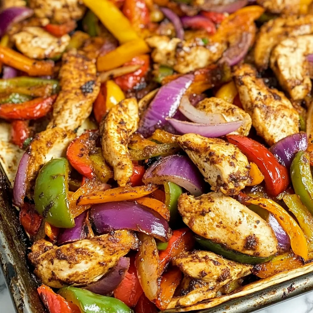 Sheet Pan Chicken Fajitas