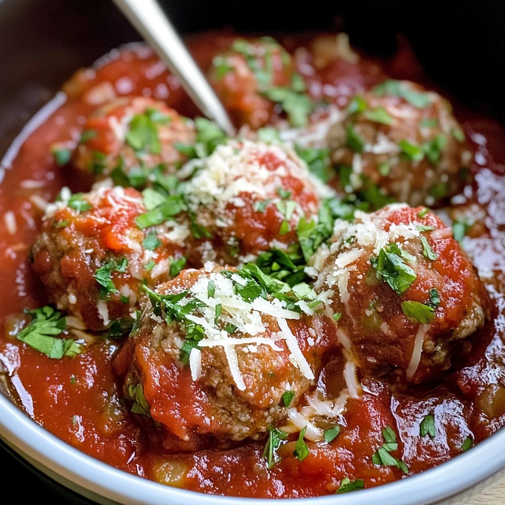 Slow Cooker Italian Meatballs