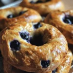 Sourdough Discard Blueberry Bagels